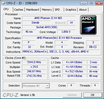 phenom II X4 965 BE extrem oc